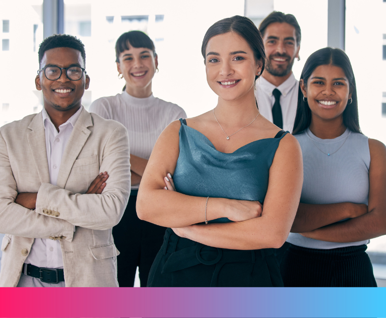 Diverse remote team of professionals from Latin America collaborating successfully.